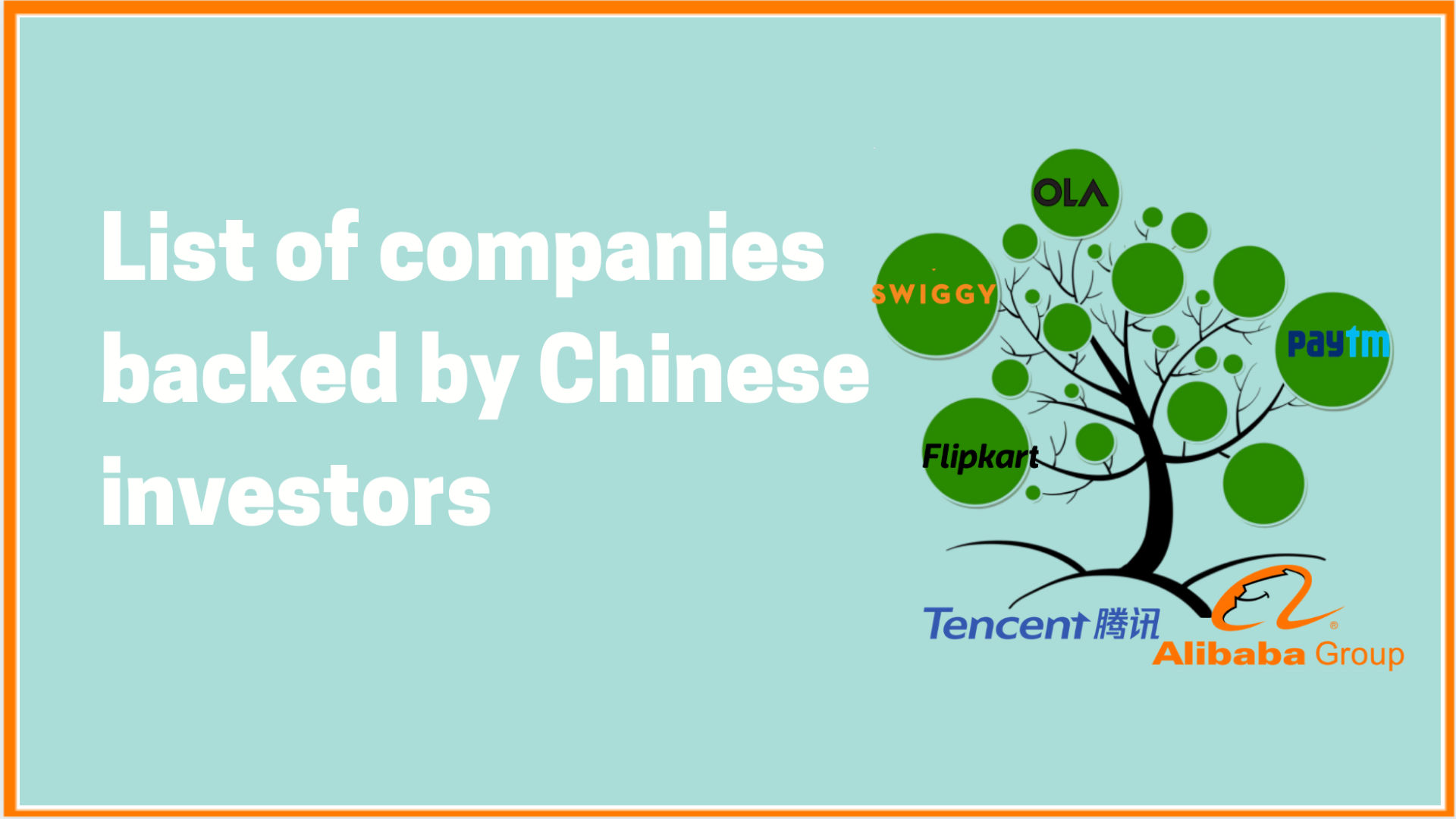 List Of Chinese Funded Companies In India